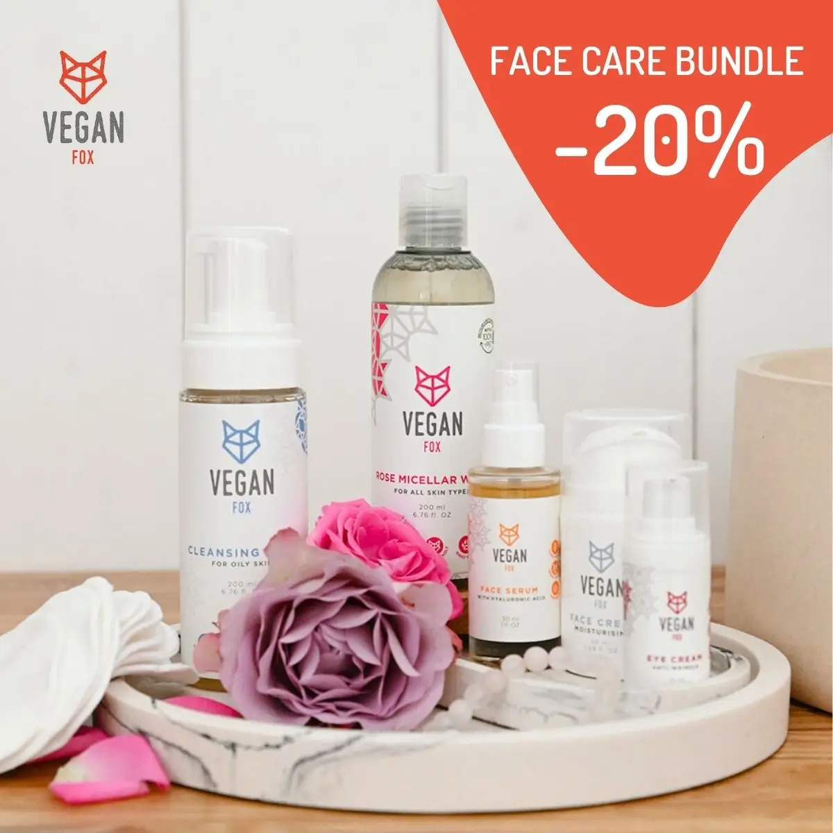 Vegan Fox face care bundle - sale