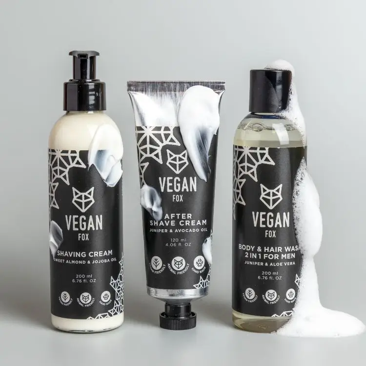 Komplekts vīrietim ar 3 produktiem no vegan Fox