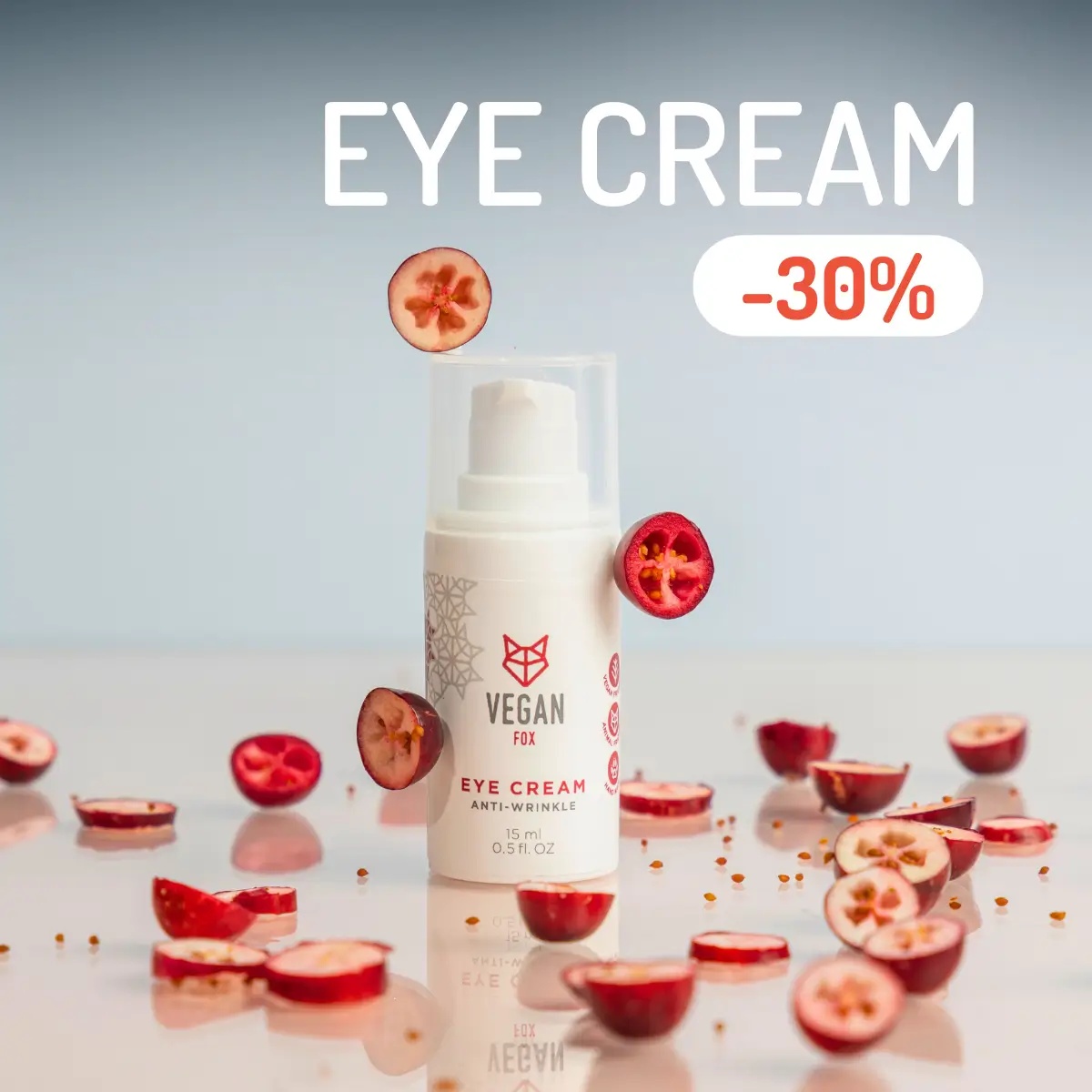 Eye cream sale from Vegan Fox
